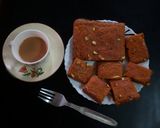 A picture of step 6 of Orange flavoured carrot pistachios cake.