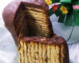 A picture of step 5 of Choco Marie Gold Cake.