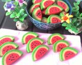 Foto langkah ke 7 dari resep Watermelon Cookies no mixer.