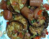 Foto langkah ke 7 dari resep Tumis sosis terong saus tiram.