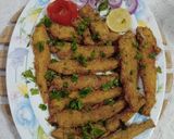 A picture of step 5 of Chatpaty kurkury Bombil fish fry.