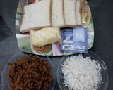 Foto langkah ke 1 dari resep Sandwich gulung abon simple.