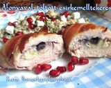 Áfonyával töltött csirkemelltekercs recept fázis 2 fotója