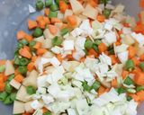 A picture of step 1 of Gujarati khada bhat.