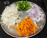A picture of step 1 of Chinese Spring Dosa.