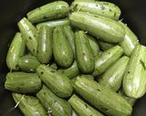 A picture of step 2 of Stuffed Zucchini and Grape Leaves with Vegetables.