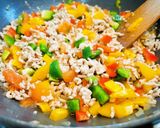 Chili con lencsével töltött burrito recept fázis 3 fotója