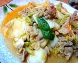 金沙泡菜炒肉片的食譜步驟3照片