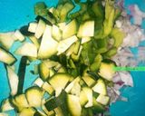 A picture of step 2 of Egg roll Omelette #themechallenge.
