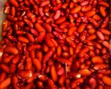 A picture of step 2 of Lal lobia chat /rajma chat.