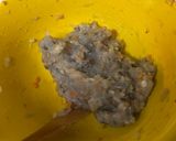 A picture of step 3 of Phoenix Tail Shrimp Balls.