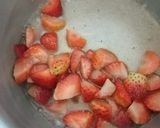 A picture of step 3 of Strawberry Pudding With Frozen Yogurt And Strawberry Reduction.