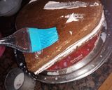 A picture of step 11 of Double Heart cake.
