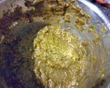 A picture of step 2 of Himachal style Sarson ka saag.