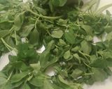 A picture of step 1 of Methi gajar bhujia.