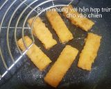 Hình bước làm 4 của món Sandwich phết trứng chuối chiên bơ