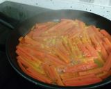 Foto del paso 11 de la receta: Estofado de solomillo con patatas, manzanas y zanahorias caramelizadas con mandarinas
