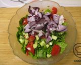 Friss kerti saláta 🥗 parmezánnal 🧀 és könnyű citromos öntettel 🍋 recept fázis 3 fotója