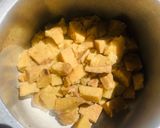 A picture of step 1 of Yam & Methi tikkis (yam and fenugreek greens patties).