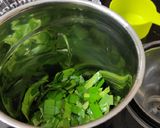 A picture of step 2 of Banana leaf Halwa.