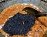 A picture of step 3 of Black sesame ladoo.