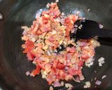 A picture of step 2 of Cauliflower and Peas Subzi (Maharashtrian style).