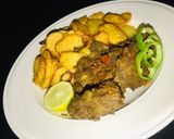 A picture of step 7 of Chips and grilled liver sauce🔥.