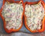 A picture of step 5 of Carbonara-Style Stuffed Peppers.
