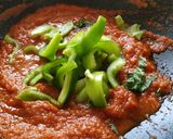 A picture of step 7 of Paneer Capsicum Masala.