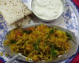A picture of step 9 of Vegetable pulao in pressure cooker.