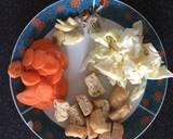 Three color dish recipe step 1 photo