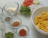 A picture of step 1 of Sweet corn chaat.