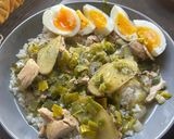 A picture of step 4 of Chicken and Spring Onion Zōsui (Japanese Rice Porridge).