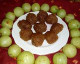 A picture of step 3 of Amla ladoo.