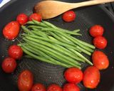 A picture of step 2 of Pan fried angelfish and vegetables.