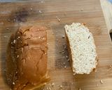 A picture of step 1 of Instant Pizza Hut garlic bread.
