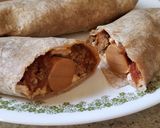 A picture of step 1 of Sloppy Joe Dog Burritos.