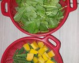Foto langkah ke 1 dari resep Sayur Santan Bayam,labu kuning dan kacang panjang.