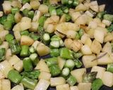 A picture of step 3 of Sautèed asparagus and potatoes.