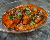 A picture of step 6 of Eggplant in curds gravy.