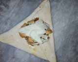 A picture of step 7 of Domino's style zingy parcel.