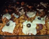 A picture of step 5 of Baked Supreme Pasta.