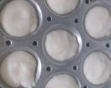 A picture of step 16 of Idli sambar with coconut chutney.