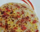 A picture of step 6 of Corn Rava Chilla.