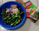 Foto langkah ke 1 dari resep Sayur Tempe Tahu Cabe Hijau (Jangan Tempe Lombok Ijo).