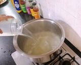 A picture of step 2 of Restaurant Style Chicken Vegetable Corn Soup Recipe 😋.