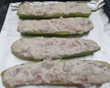Foto del paso 4 de la receta: Calabacines rellenos de salmón ahumado y york
