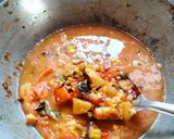 A picture of step 5 of Masala oats.