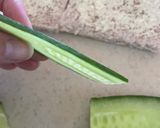 A picture of step 4 of Dainty Cucumber Sandwiches for Afternoon Tea 🥒🥪.
