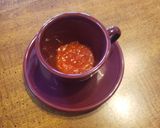 A picture of step 1 of Pizza in a Cup.